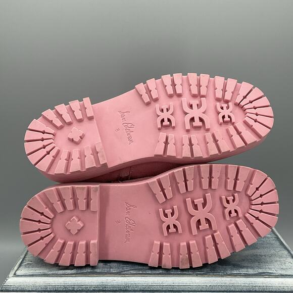 NEW Sam Edelman Girl’s Laguna Chelsea Boots Pink Size 3 - Picture 8 of 10